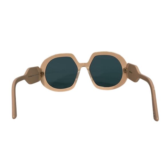 Dior Retro Shiny Pink Green 56mm Oval Sunglasses